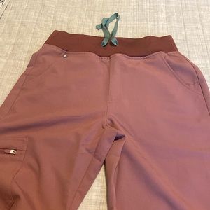 Womens mineral mauve zamora high waisted jogger scrub